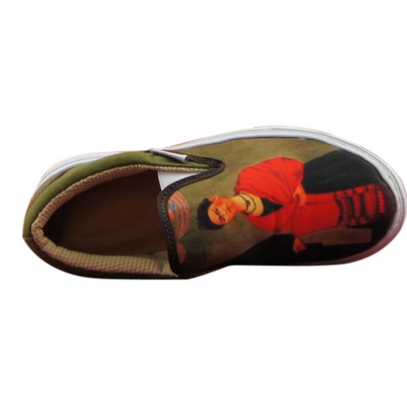WOMEN'S PRINTED CANVAS SNEAKERS "FRIDA & DIEGO" - Picture 4 of 6
